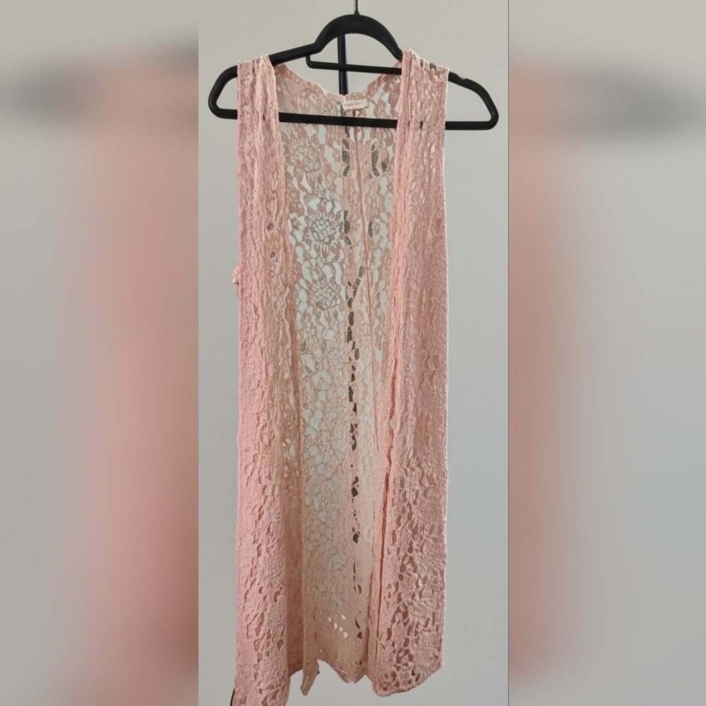 LuLaRoe Peach Lace Top